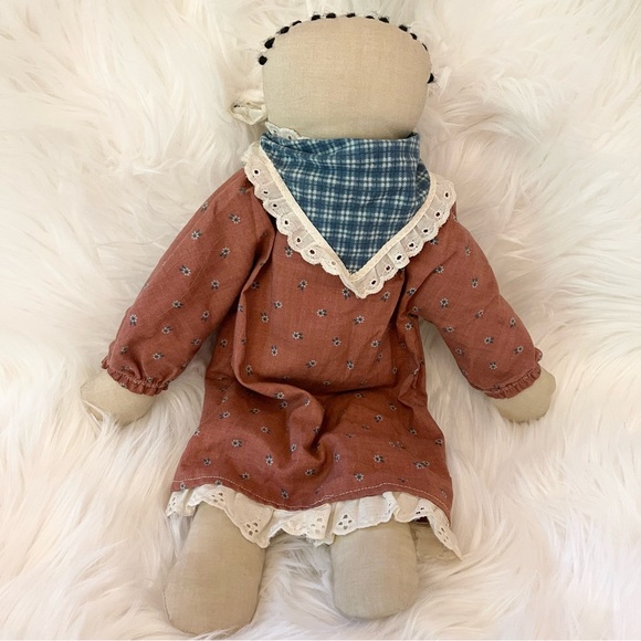 VTG Primitive Stuffed Doll - Cloth Body - Picture 3 of 7